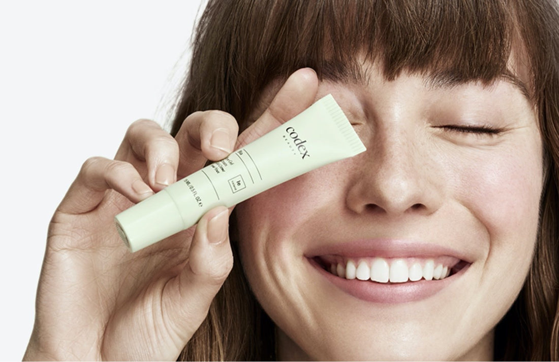 WHAT IS SKIN? Girl with Codex Beauty Skin care product.